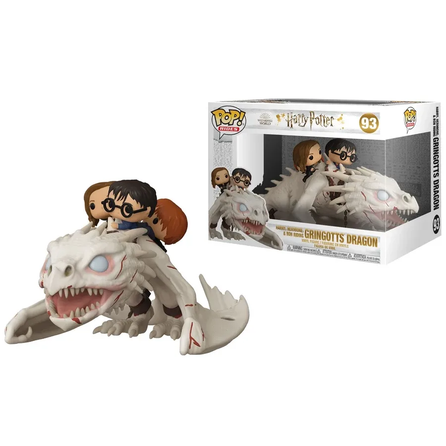 HARRY POTTER - Pop Rides Super DLX N° 93 - Harry, Ron, Hermione Sárkányon
