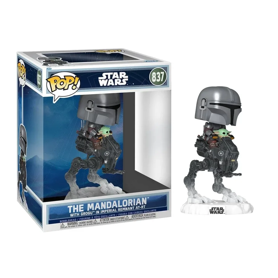 MANDALORIAN & GROGU - POP Ride DLX N° 837 - The Mandalorian AT-RT