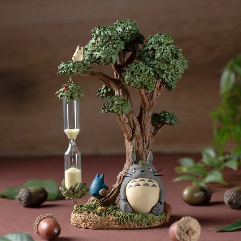 MY NEIGHBOR TOTORO - Campfire & Totoro - Sand Timer Diorama