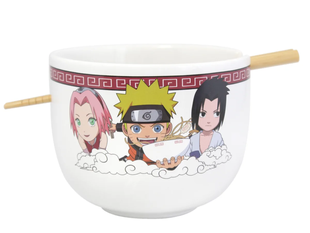 NARUTO - Team Seven - Ramen tál evőpálcikával