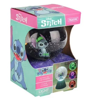STITCH - Csillámos Gömb LED Lámpa